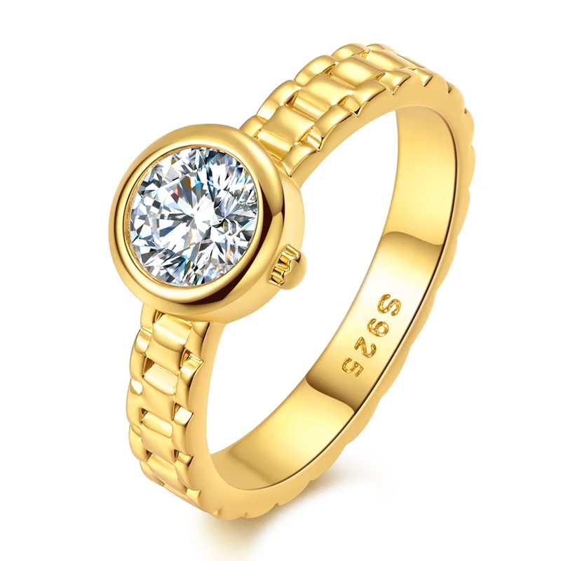 Original 925 Sterling Silver Sparkling Golden Star Firefly Moon Ring For Women Girls Jewelry Birthday Anniversary Gifts Original 925 Sterling Silver Sparkling Golden Star Firefly Moon Ring For Women Girls Jewelry Birthday Anniversary Gifts