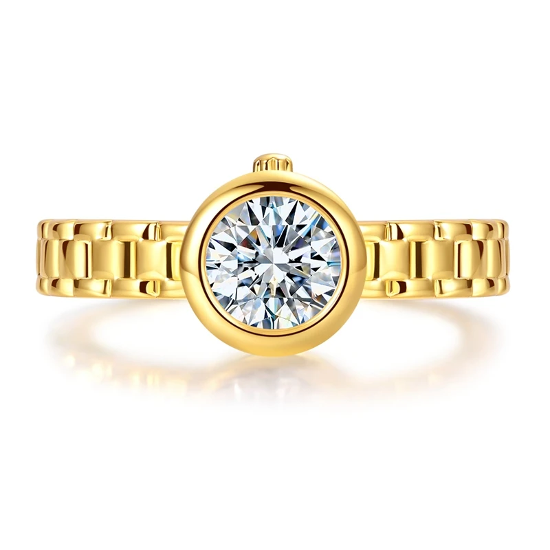 Original 925 Sterling Silver Sparkling Golden Star Firefly Moon Ring For Women Girls Jewelry Birthday Anniversary Gifts Original 925 Sterling Silver Sparkling Golden Star Firefly Moon Ring For Women Girls Jewelry Birthday Anniversary Gifts