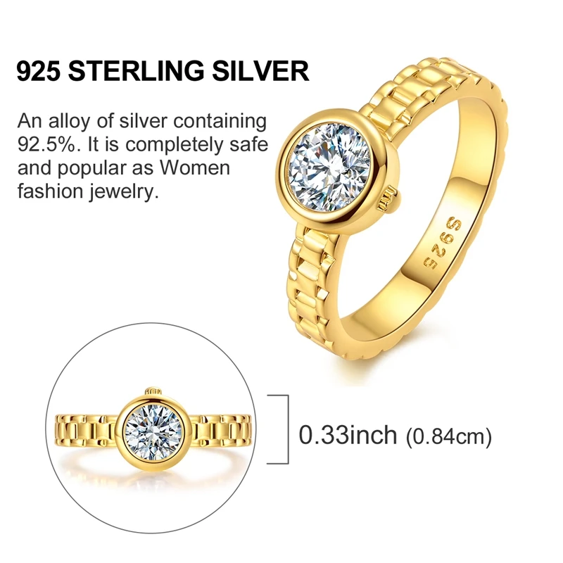 Original 925 Sterling Silver Sparkling Golden Star Firefly Moon Ring For Women Girls Jewelry Birthday Anniversary Gifts Original 925 Sterling Silver Sparkling Golden Star Firefly Moon Ring For Women Girls Jewelry Birthday Anniversary Gifts