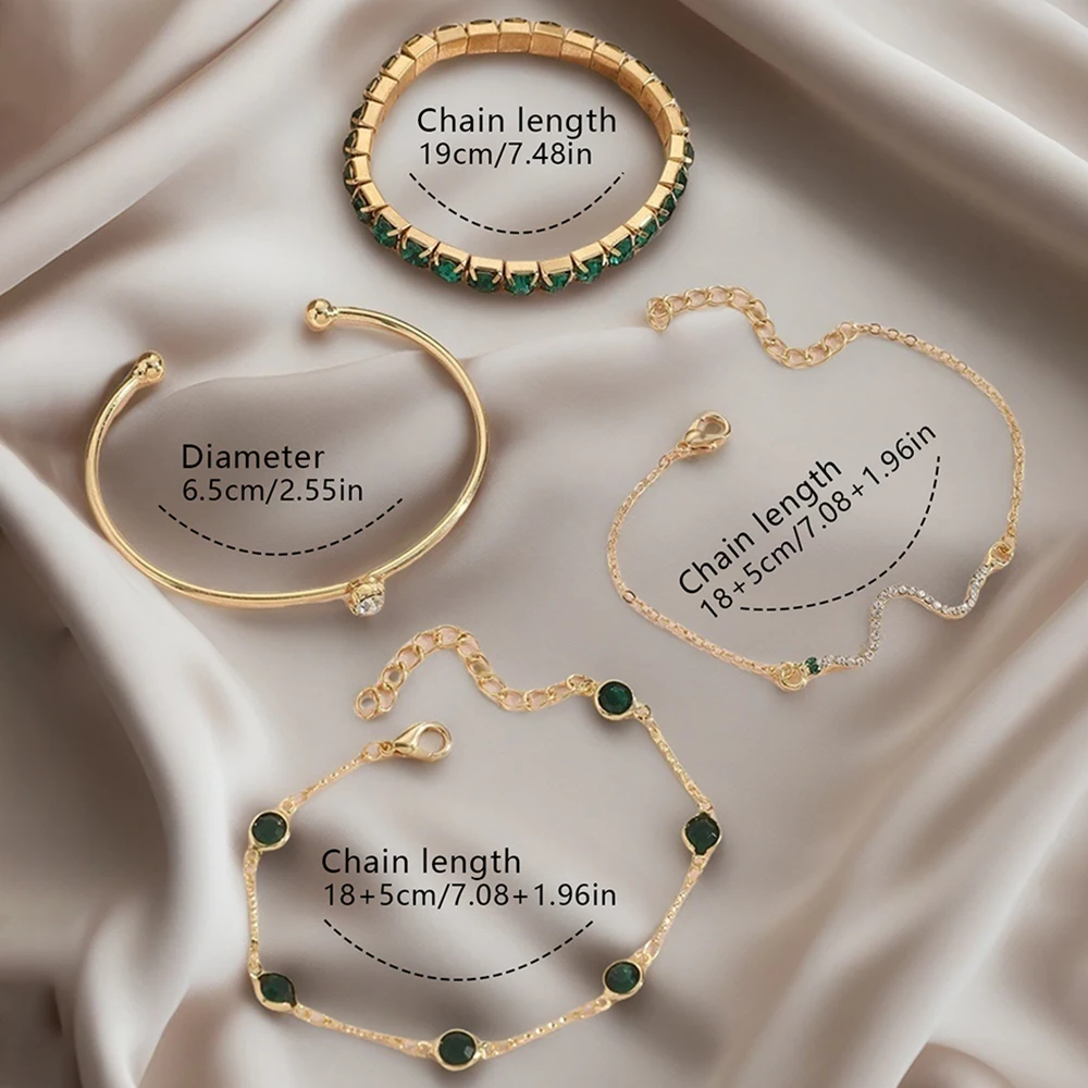 5pcs Women Jewelry Set, Ladies Fashion Casual Bracelets Set, Suitable for Daily Wear, Gift for Friends，Girls