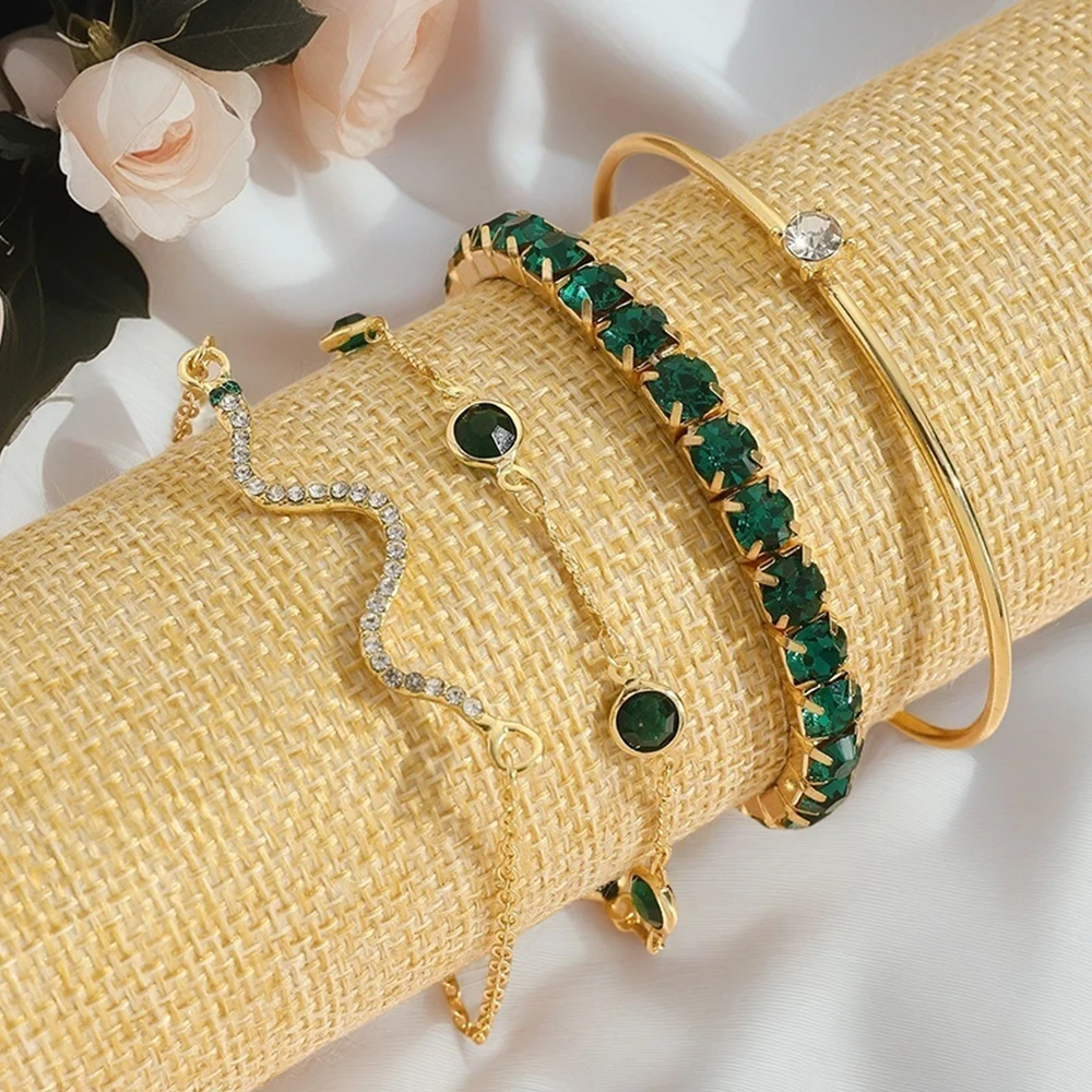 5pcs Women Jewelry Set, Ladies Fashion Casual Bracelets Set, Suitable for Daily Wear, Gift for Friends，Girls