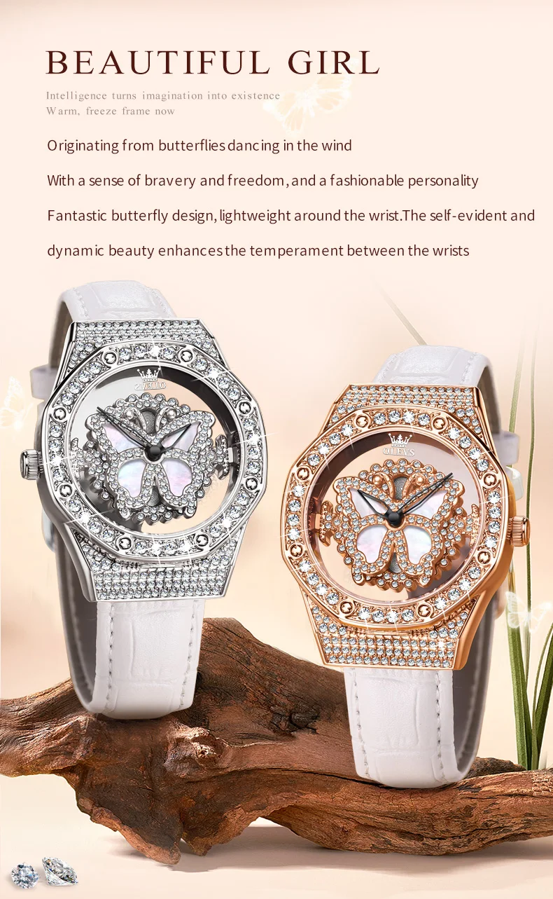 OLEVS 9996 Quartz Watch For Women Top Brand Fashion Woman Wristwatch Butterfly Luxury Waterproof Original Leather Dress Watches OLEVS 9996 Quartz Watch For Women Top Brand Fashion Woman Wristwatch Butterfly Luxury Waterproof Original Leather Dress Watches