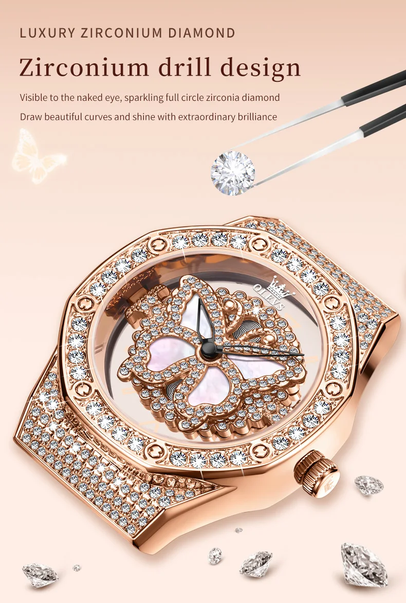 OLEVS 9996 Quartz Watch For Women Top Brand Fashion Woman Wristwatch Butterfly Luxury Waterproof Original Leather Dress Watches OLEVS 9996 Quartz Watch For Women Top Brand Fashion Woman Wristwatch Butterfly Luxury Waterproof Original Leather Dress Watches