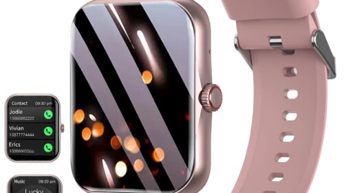 Smartwatch, custom wallpaper, call/message alerts, wireless calling, unisex sports watch, for Android and iPhone