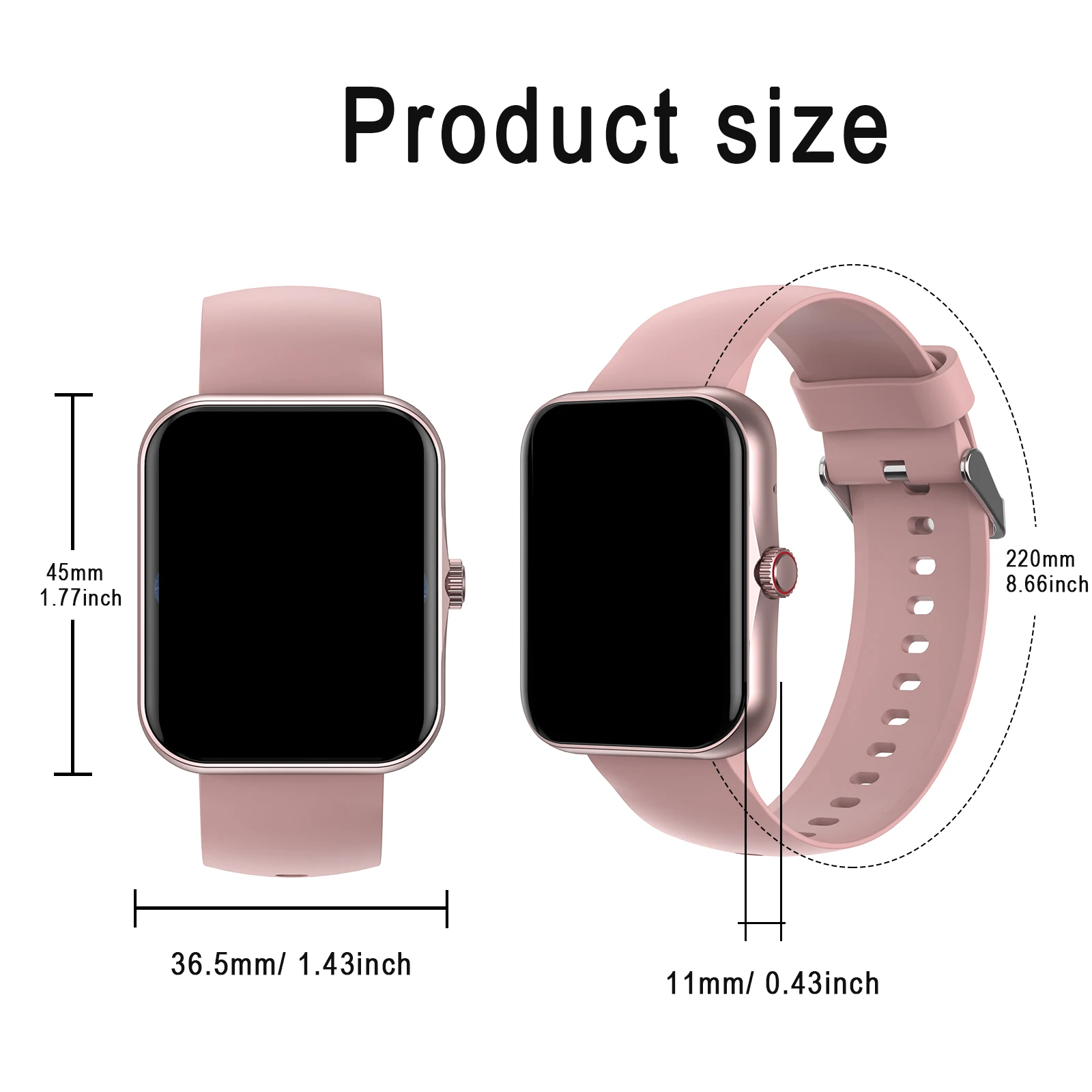Smartwatch, custom wallpaper, call/message alerts, wireless calling, unisex sports watch, for Android and iPhone Smartwatch, custom wallpaper, call/message alerts, wireless calling, unisex sports watch, for Android and iPhone