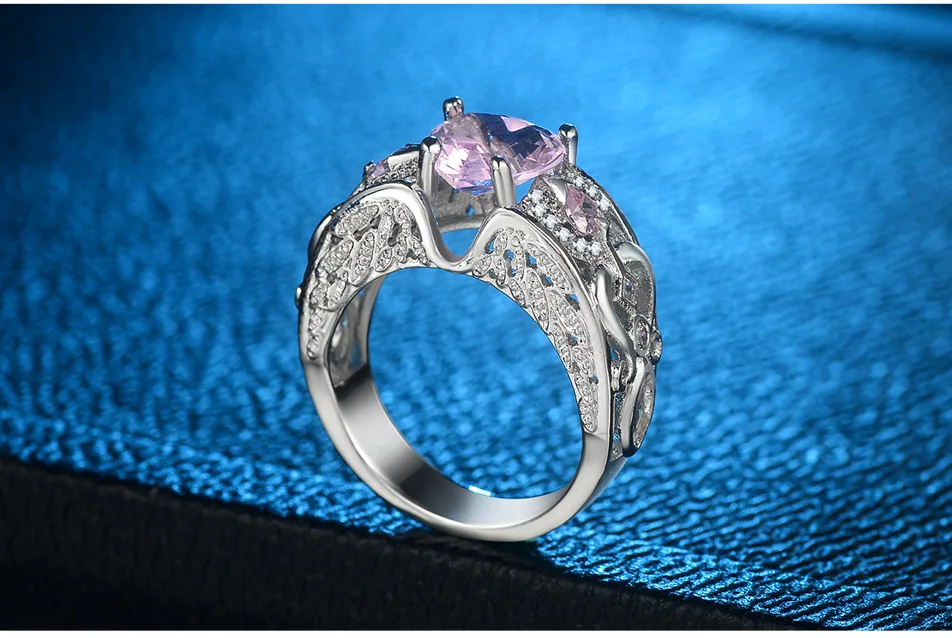 Classic 5 Color Authentic 925 Sterling Silver Ring Multicolor Love Heart Zircon Ring Wedding Jewelry Gift for Mother Anel Bijoux