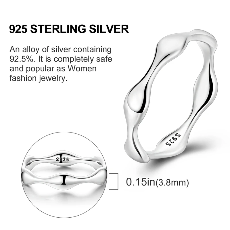 Hot Sales 925 Sterling Silver Rings Infinite Love Star Moon For Women Original Silver 925 Wedding Ring Jewelry Gift