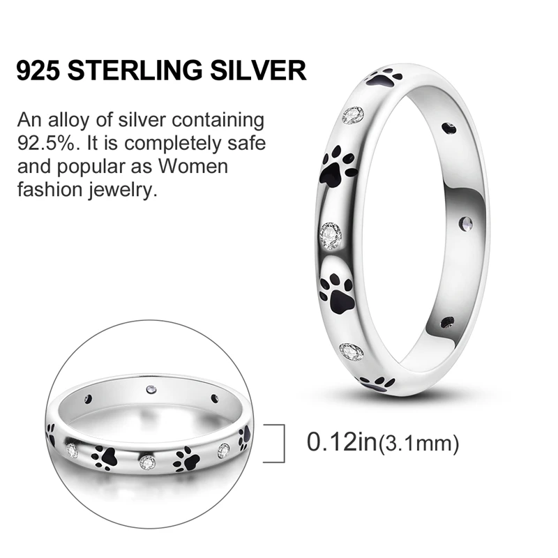 Hot Sales 925 Sterling Silver Rings Infinite Love Star Moon For Women Original Silver 925 Wedding Ring Jewelry Gift