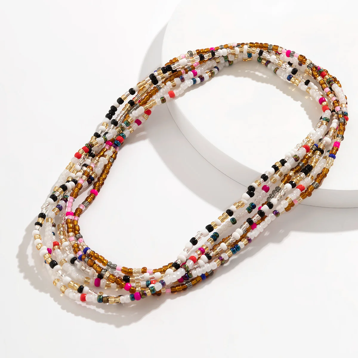 Bohemia Colorful Small Seed Beads Waist Chain for Women Sexy Beach Belly Chain Belt Summer Midriff Tops Accessories Body Jewelry