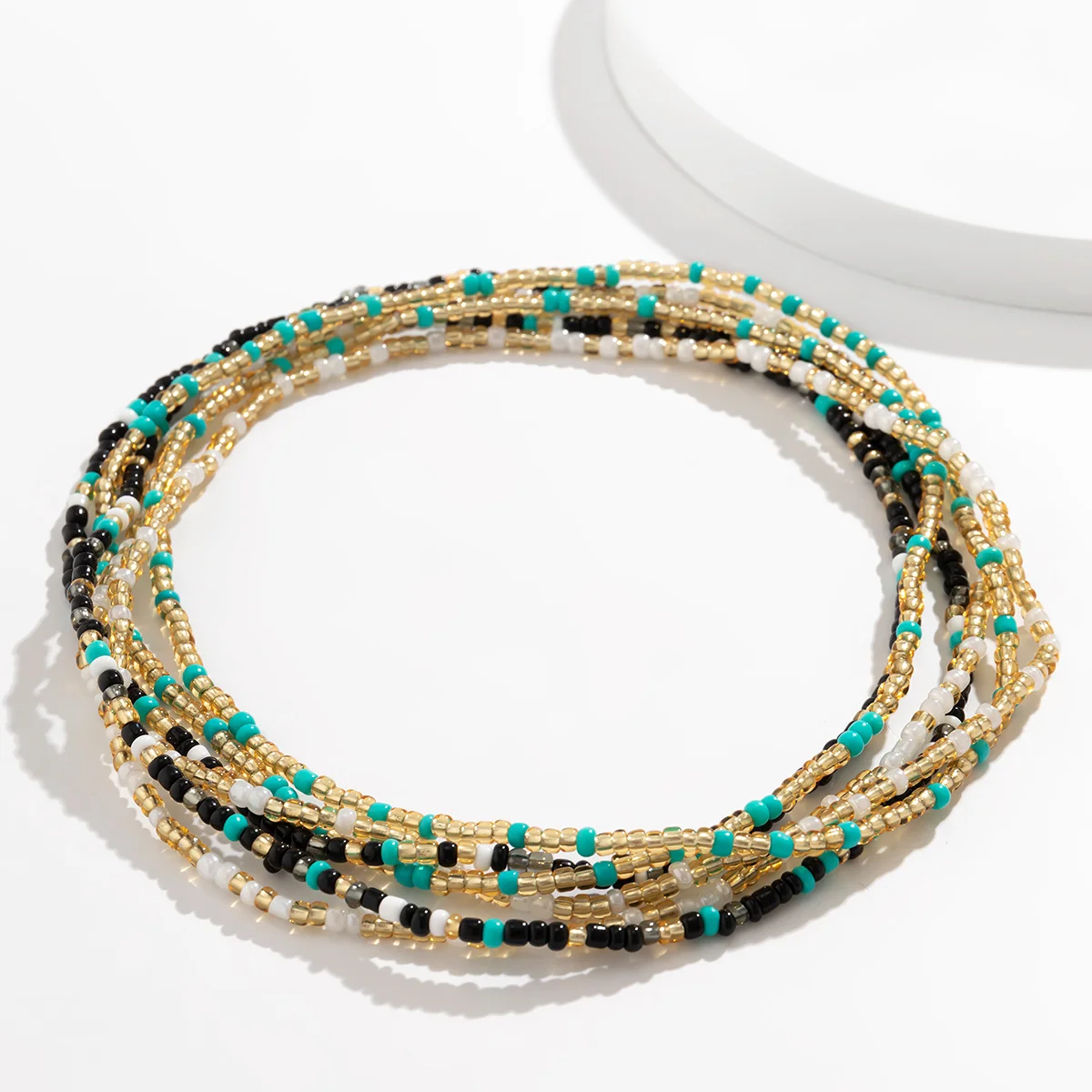 Bohemia Colorful Small Seed Beads Waist Chain for Women Sexy Beach Belly Chain Belt Summer Midriff Tops Accessories Body Jewelry