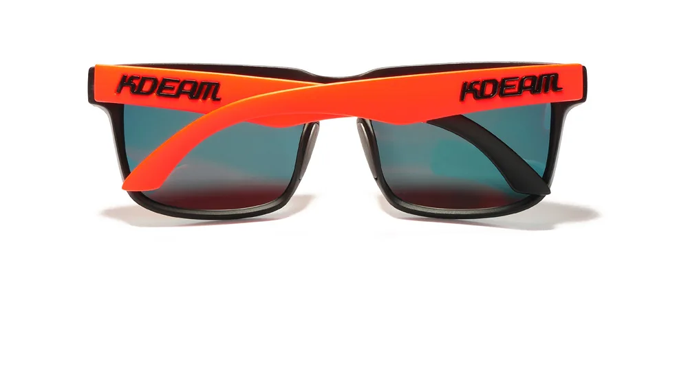 2025 Kdeam Polarized Sunglasses for Men Women Fashion Unisex Brand Trendy Outdoor Eyewear For Couple Mirror red lens