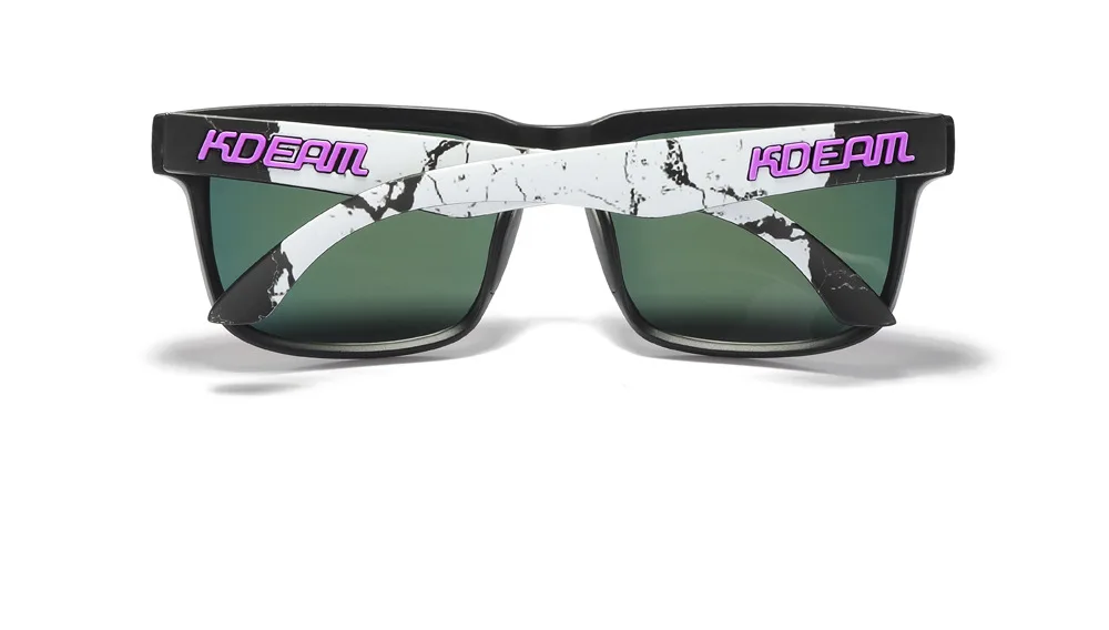 2025 Kdeam Polarized Sunglasses for Men Women Fashion Unisex Brand Trendy Outdoor Eyewear For Couple Mirror red lens