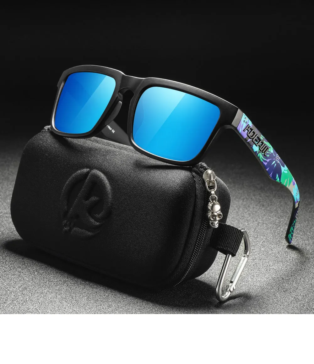 2025 Kdeam Polarized Sunglasses for Men Women Fashion Unisex Brand Trendy Outdoor Eyewear For Couple Mirror red lens