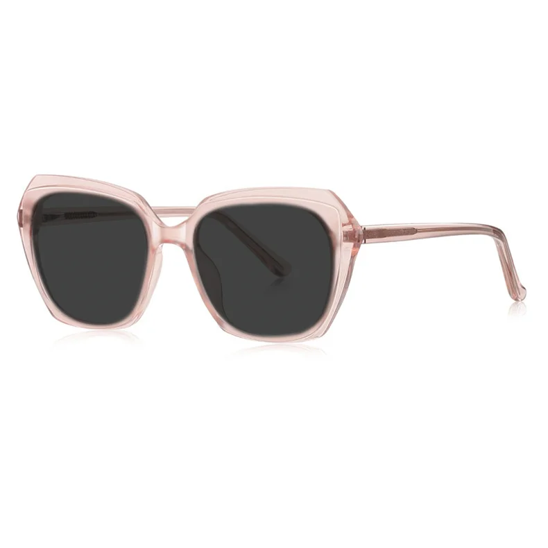 LOERHUNAR 2025 New Fashion Transparent Green Myopia Sunglasses for Woman Large frame TR90 Personality Brand Design Sun Glasses