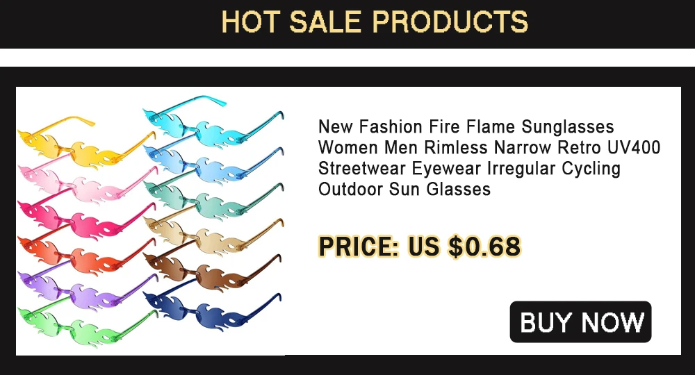 Rimless Square Sunglasses Women Men Luxury Brand Designer Popular Travel Driving Metal Leopard Head Sun Glasses Shade Eyewear