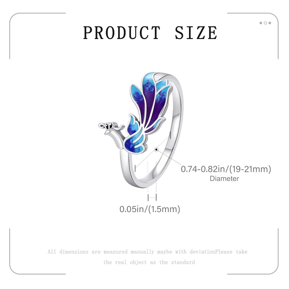 2025 Original Cartoon Animal Ring S925 sterling silver rings Fashion Elegant Jewelry Romantic Gift For Woman Fine butterfly Ring