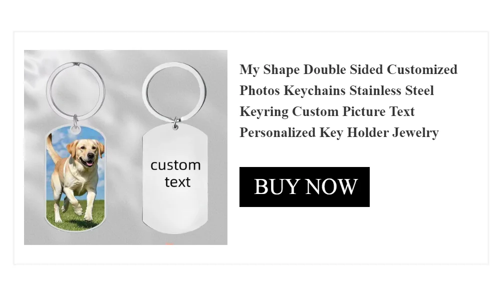 Custom Photo Necklace Personalized Heart Pendant Necklaces Picture Text Logo Birthday Jewelry Valentine's Day Gift for Men Woman