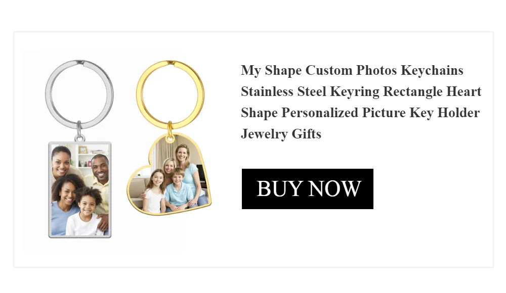 Custom Photo Necklace Personalized Heart Pendant Necklaces Picture Text Logo Birthday Jewelry Valentine's Day Gift for Men Woman