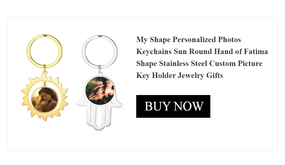 Custom Photo Necklace Personalized Heart Pendant Necklaces Picture Text Logo Birthday Jewelry Valentine's Day Gift for Men Woman