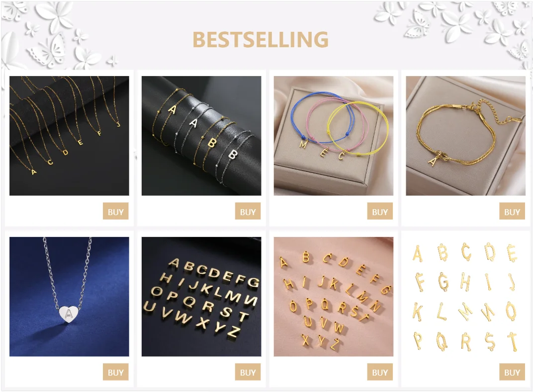 Cazador Minimalist Initial A-Z Letter Necklace for Women Alphabet Stainless Steel Choker Chains Jewelry Birthday Gift Wholesale