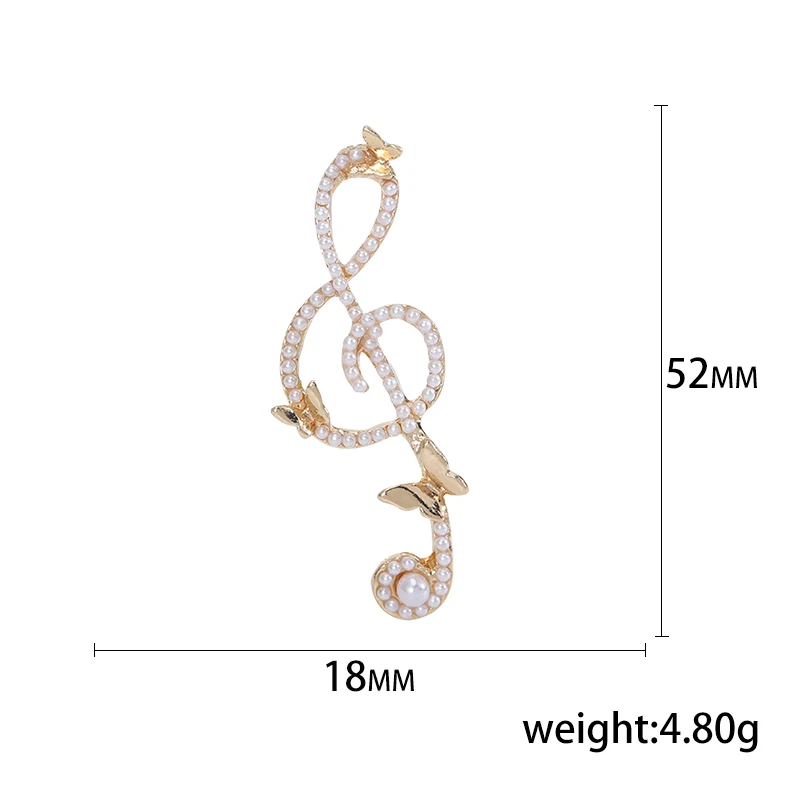 Rhinestone Butterfly Pins for Women Unisex Shiny Glass Musical Note Brooches Event Party Backpack Decoration Clothes Accessories