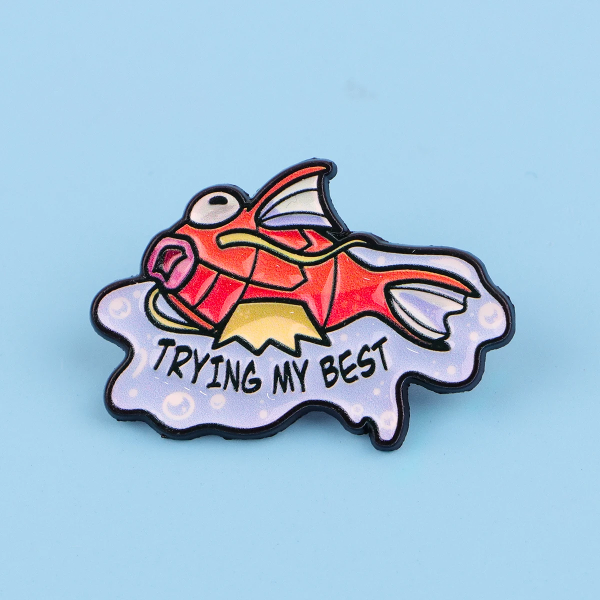 Cute Fish Enamel Pin Lapel Pins for Backpacks Cartoon Anime Brooches for Women Fashion Jewelry Accessories Friends Gift