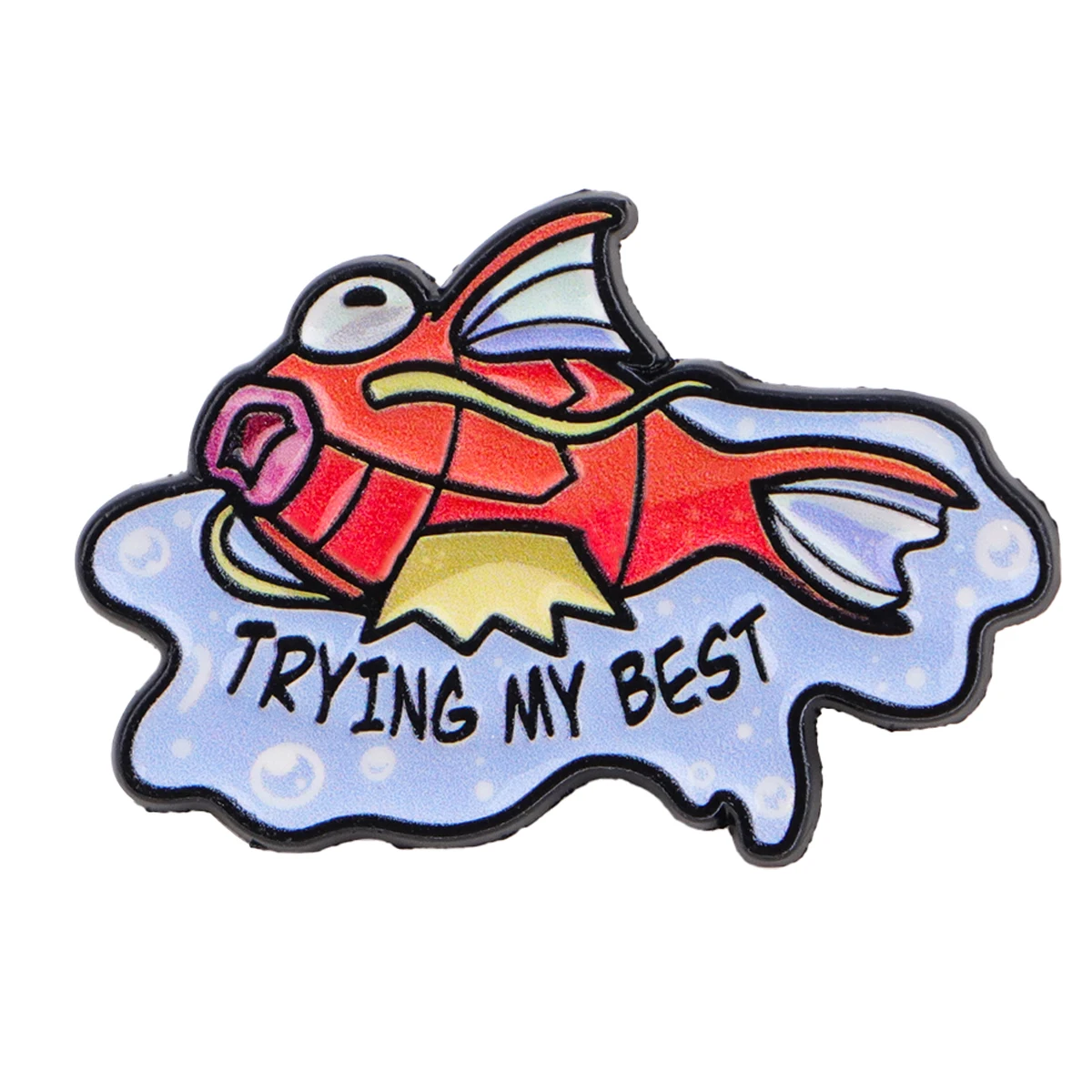 Cute Fish Enamel Pin Lapel Pins for Backpacks Cartoon Anime Brooches for Women Fashion Jewelry Accessories Friends Gift