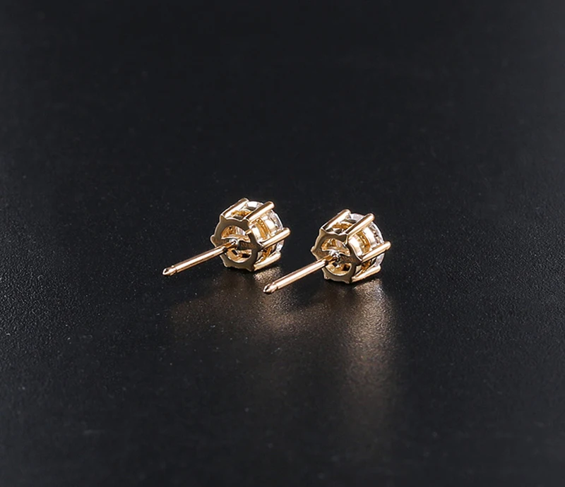 Promotion Moissanite Earrings for Women Pass Diamond Test Pen 100%  With Certificate Ear Studs 925 Sterling Silver Fine Jewelry