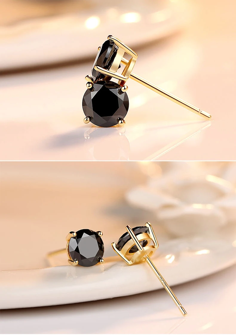 Promotion Moissanite Earrings for Women Pass Diamond Test Pen 100%  With Certificate Ear Studs 925 Sterling Silver Fine Jewelry