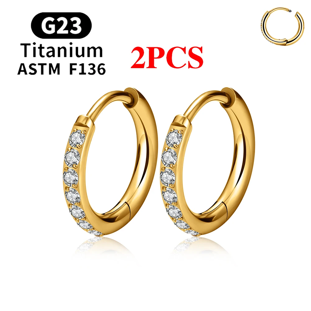 2PCS Gold Color