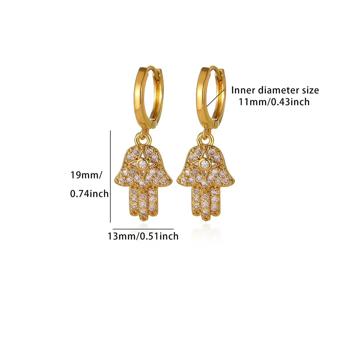 New Mini CZ Star Moon Butterfly Pendant Hoop Earrings For Women Elegant Fashion Geometry Tiny Hoops Earring Jewelry Party Gift