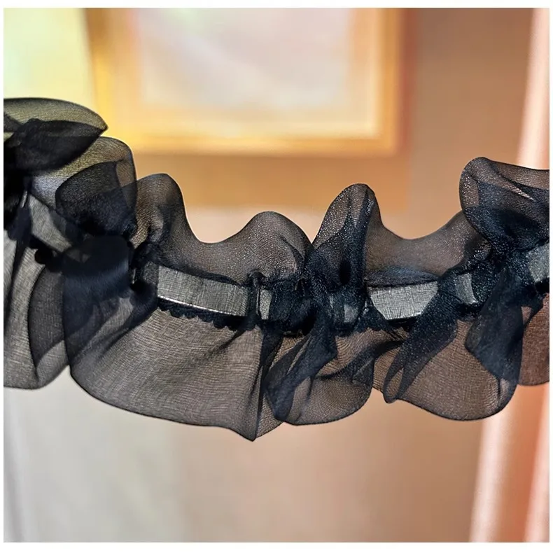 Temperament mesh hoops headband hair woman crystal hair bands for girls hair clips for washing face new in hair accessories