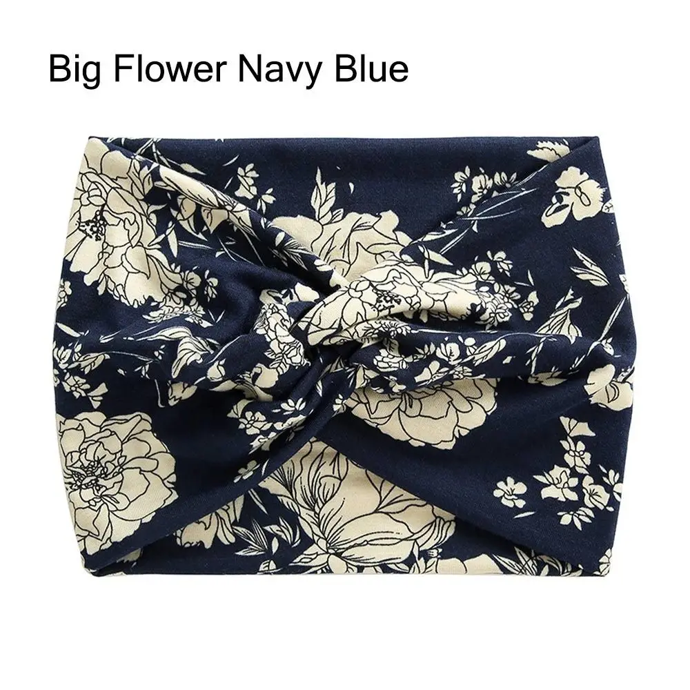Big Flower Navy Blue