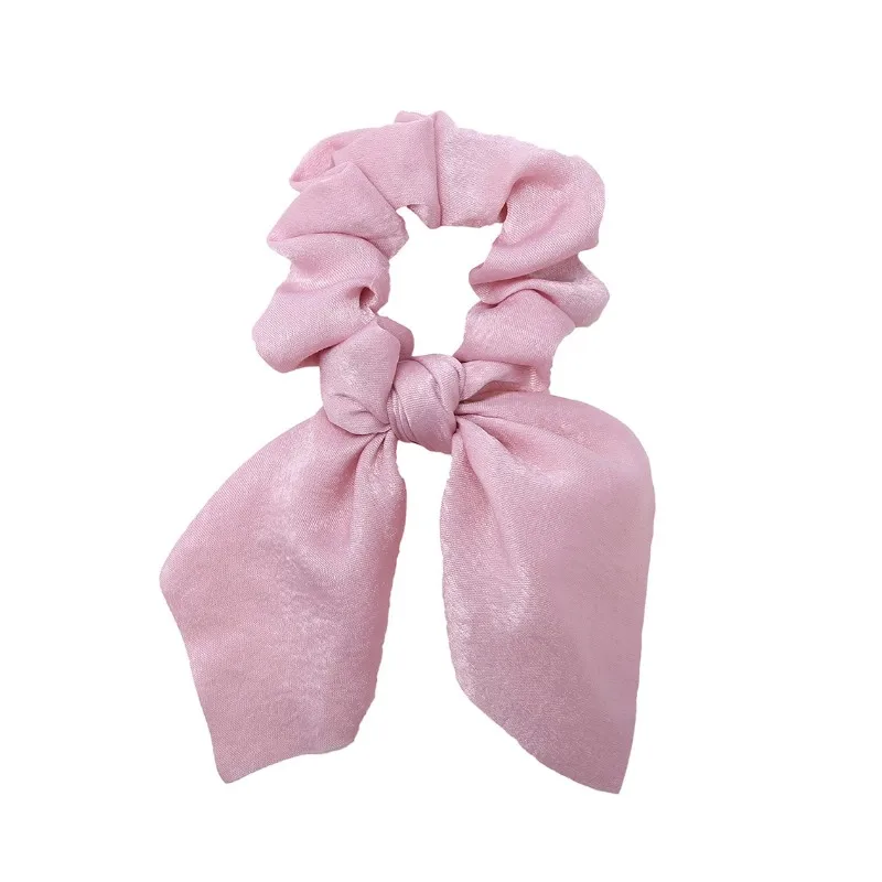 Bow Scrunchies For Woman Girls Printed Floral Hair Ties with Bow Elastic Hair Bands Ponytail Holder Hair Accessories