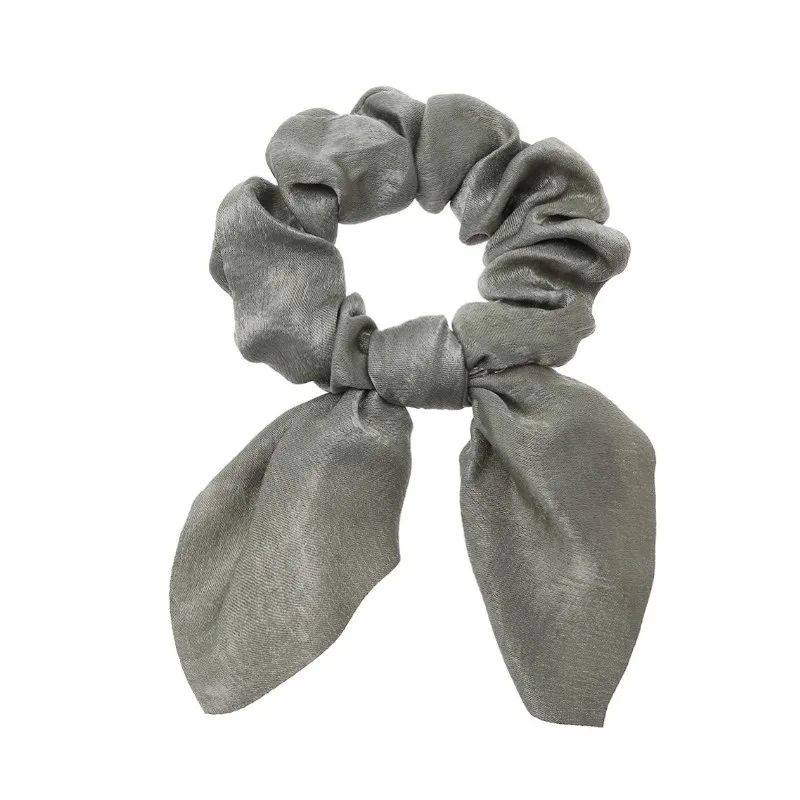 Bow Scrunchies For Woman Girls Printed Floral Hair Ties with Bow Elastic Hair Bands Ponytail Holder Hair Accessories