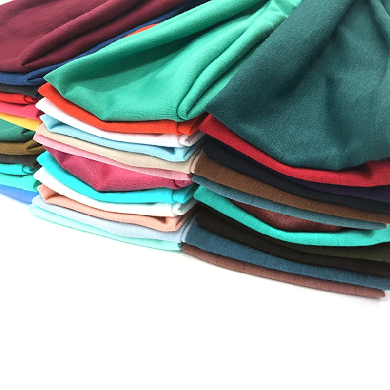 Women Cotton Head Band Fashion Hair Bands for Woman Solid Turban Twist Knitted Hairband Twisted Knotted Headwrap Accessories