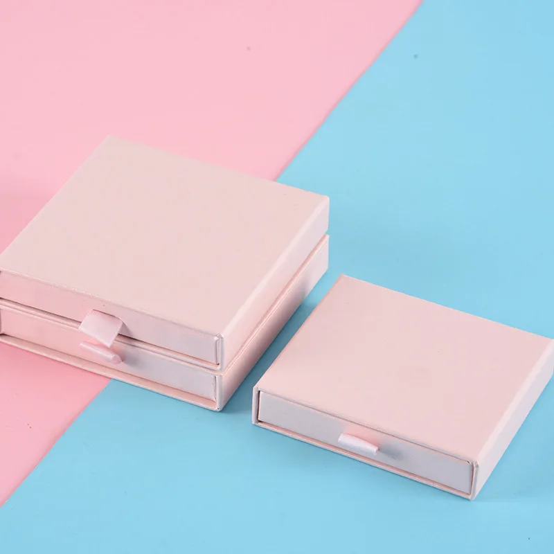 Custom Paper Drawer Jewelry Box Logo for Necklace Ring Earrings Jewelry Packaging for Small Business Gift Boxes for Jewellery