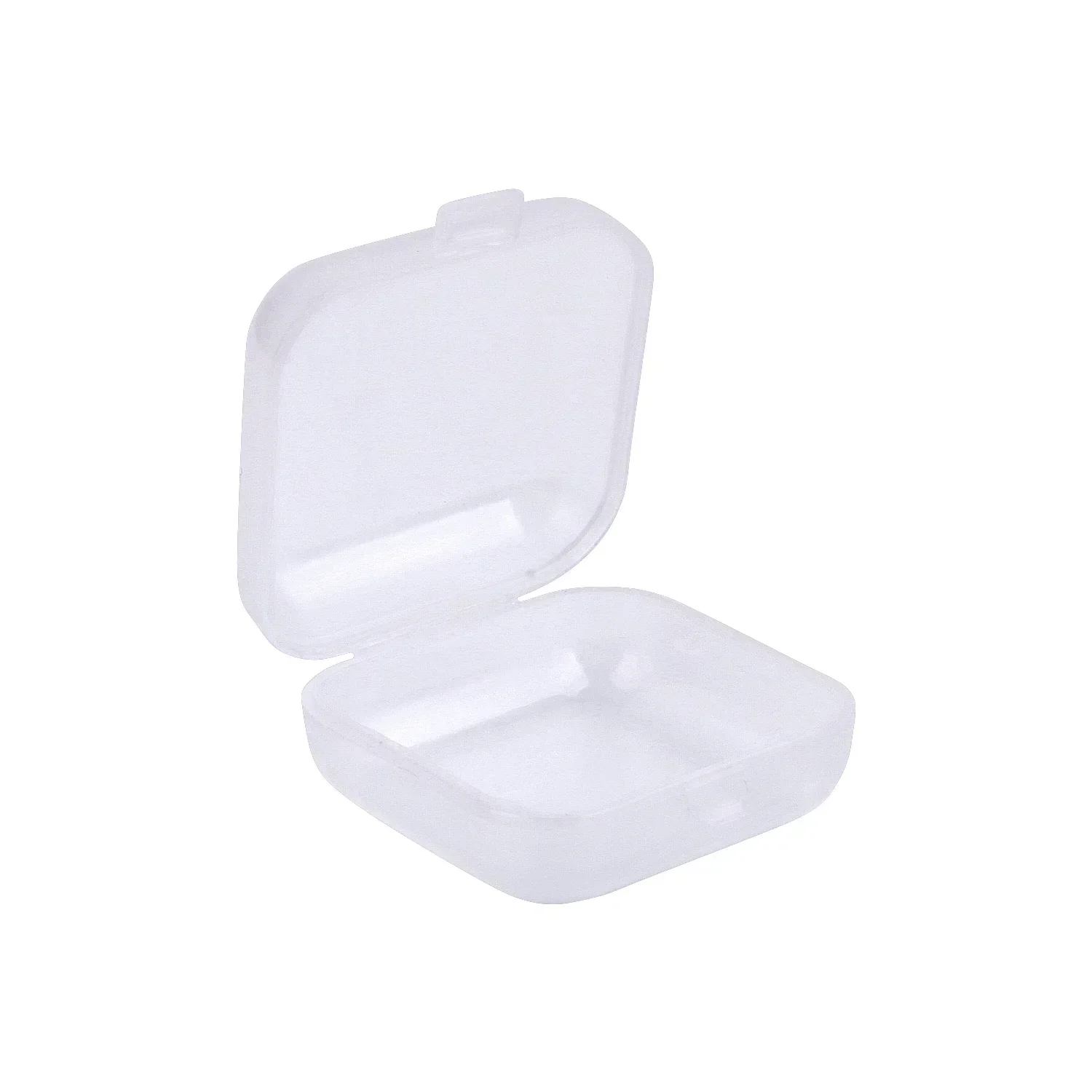Transparent Plastic Mini Square Storage Box Covers Small Case for Pill Jewelry Earrings Dustproof Storage Pack Boxes Wholesale