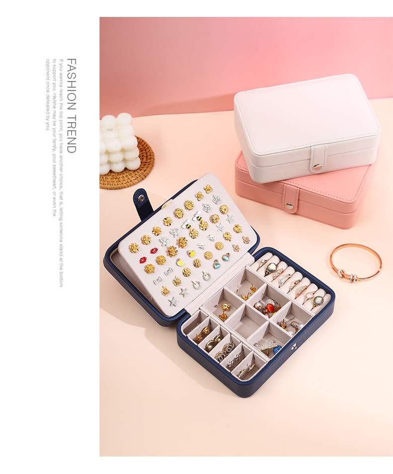 Leather Jewelry Box Organizer Jewelry Display Jewelry Boxes and Packaging Ring Box Suitable for Earrings and Rings