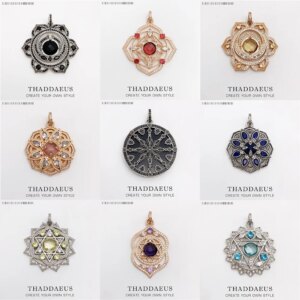Pendant Splenic Root Heart Third-Eye Throat Chakra Lotus Karma Wheel,Brand New Vintage Jewelry Bijoux Gift For Woman Girls Men