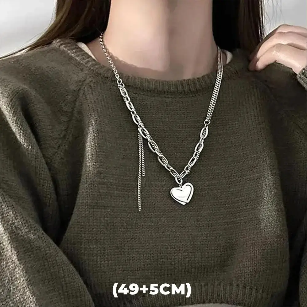 Long Heart Necklace