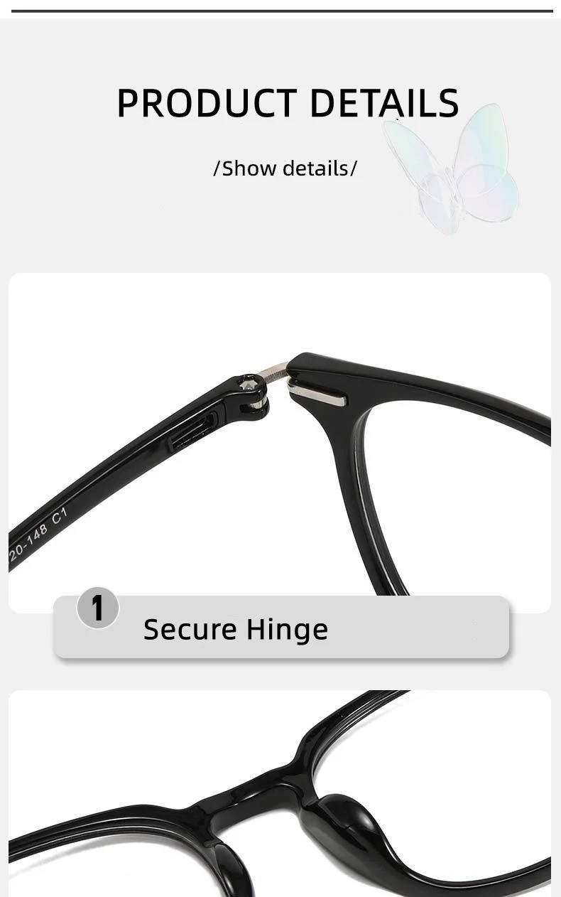 LOERHUNAR 2025 New Brand Design Square Frame Myopia Sunglasses for Woman and Man UV400 Sunshade Fashion Sunglasses 0 to -6.0