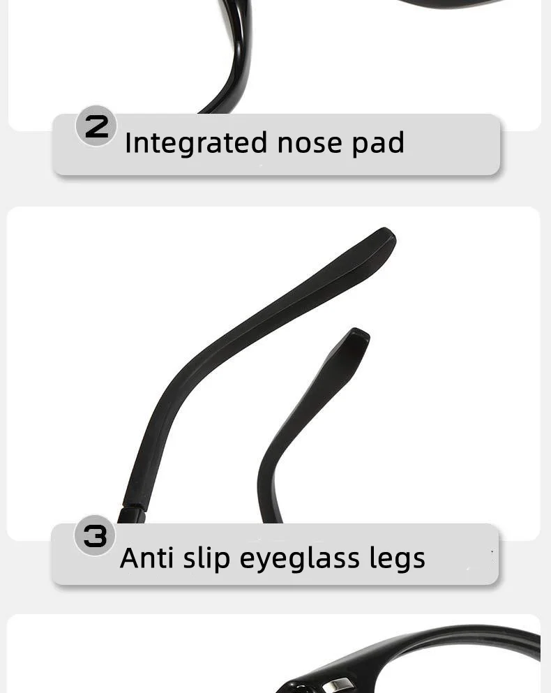 LOERHUNAR 2025 New Brand Design Square Frame Myopia Sunglasses for Woman and Man UV400 Sunshade Fashion Sunglasses 0 to -6.0