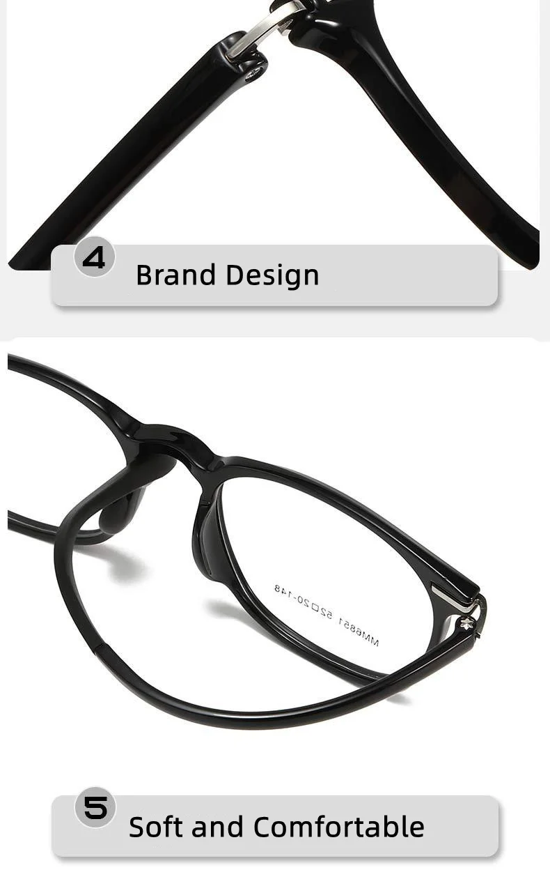 LOERHUNAR 2025 New Brand Design Square Frame Myopia Sunglasses for Woman and Man UV400 Sunshade Fashion Sunglasses 0 to -6.0