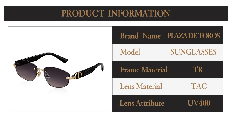 Fashion Small Polygonal Sunglasses for Women Luxury Brand Rmless Brown Sun Glasses Woman Vintage Metal Designer Shades Eyewear