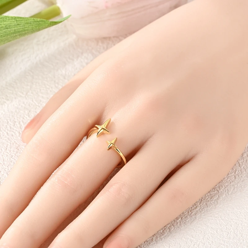 925 Sterling Silver Rings Gold Color Sparking Popular LOVE Wedding Ring Certified Women Engagement Jewelry Anniversary Gifts