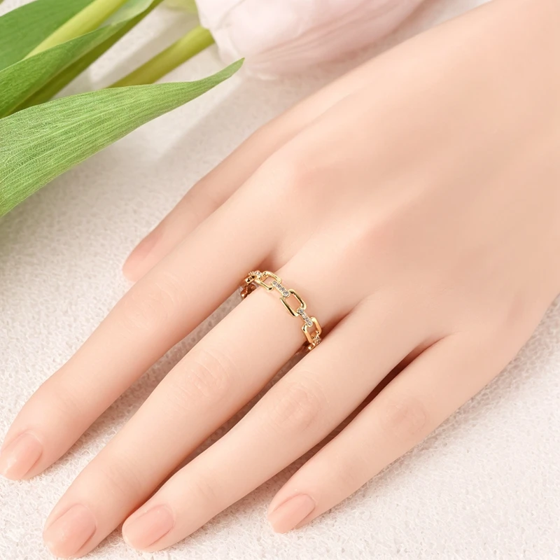 925 Sterling Silver Rings Gold Color Sparking Popular LOVE Wedding Ring Certified Women Engagement Jewelry Anniversary Gifts