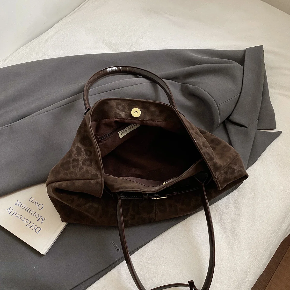 Leopard PU Leather Shoulder Bags for Women 2026 Luxury Designer Brand Trend Tote Bag Females Short Handle Handbags and Purses