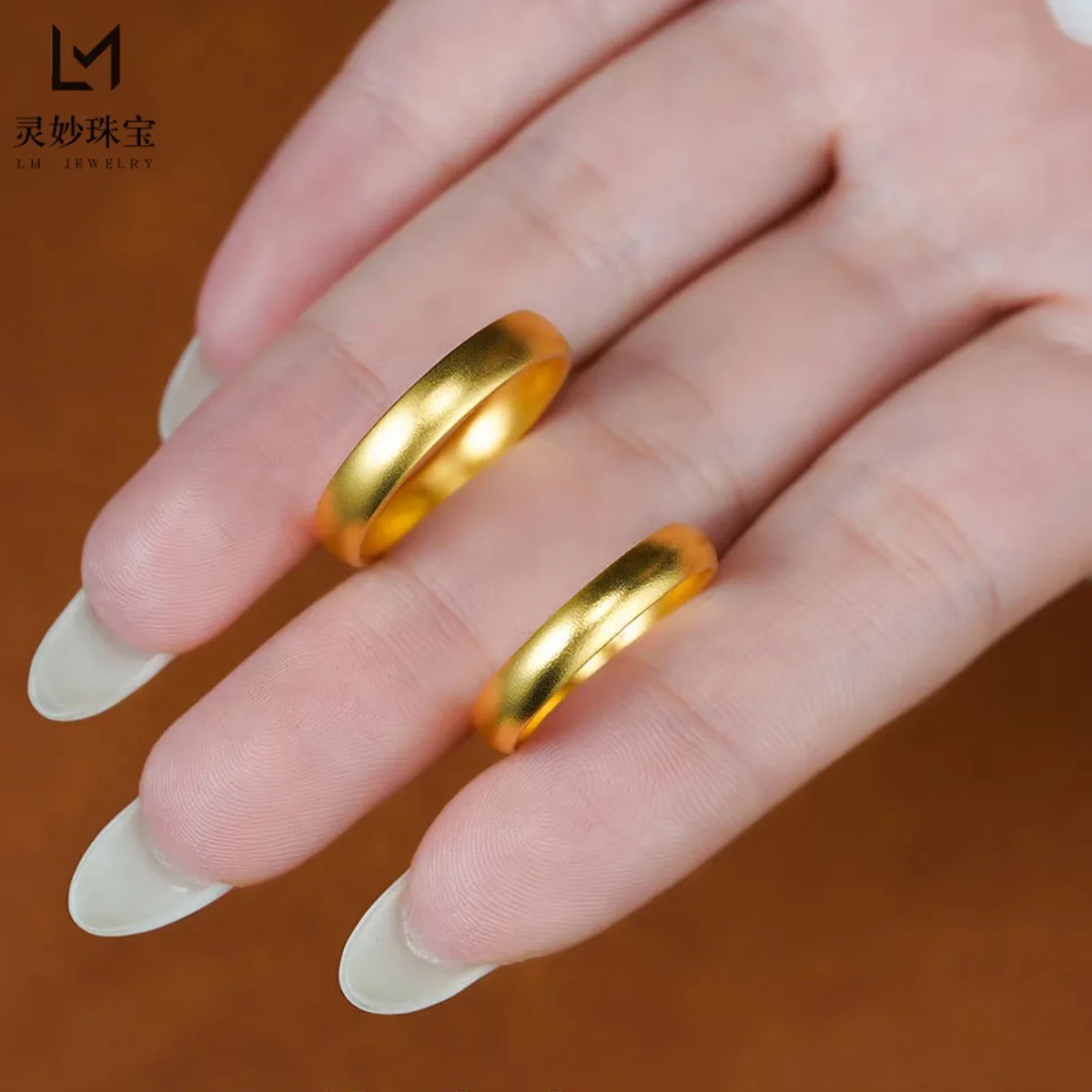 Solid Loach Back Ring Women's 24K Gold AU999 - Heavy thick-walled solid body, premium texture, for collection and inheritance