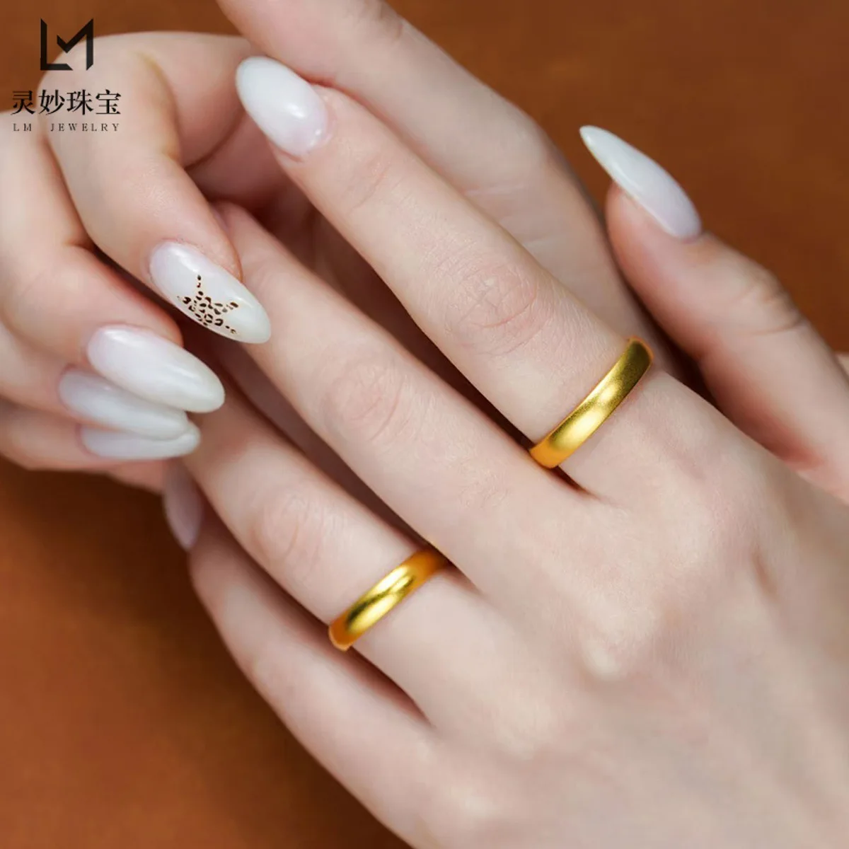 Solid Loach Back Ring Women's 24K Gold AU999 - Heavy thick-walled solid body, premium texture, for collection and inheritance